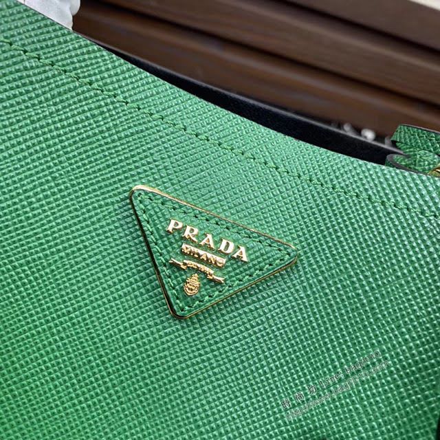 prada女包 普拉達專櫃最新款手提肩背包 1BA222 Prada Double Saffiano皮革手袋 Prada進口牛皮水桶包  pyd2182